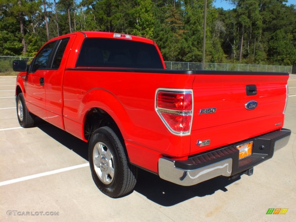 2012 F150 XLT SuperCab - Race Red / Steel Gray photo #7