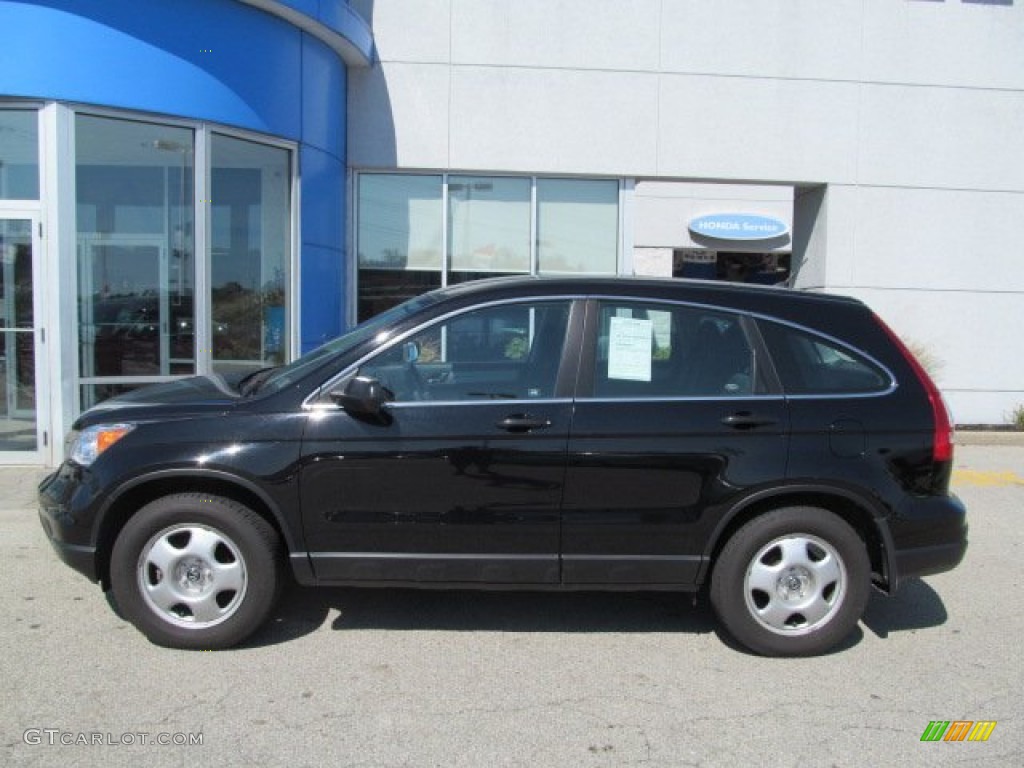 2010 CR-V LX AWD - Crystal Black Pearl / Black photo #3