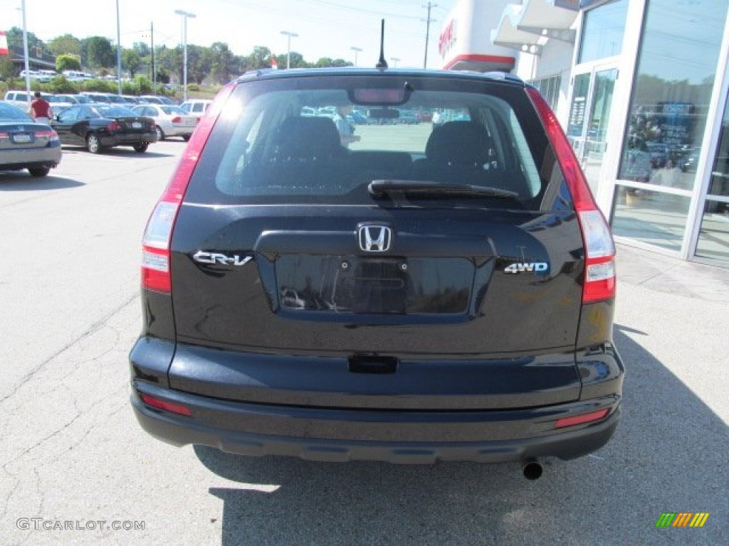 2010 CR-V LX AWD - Crystal Black Pearl / Black photo #6