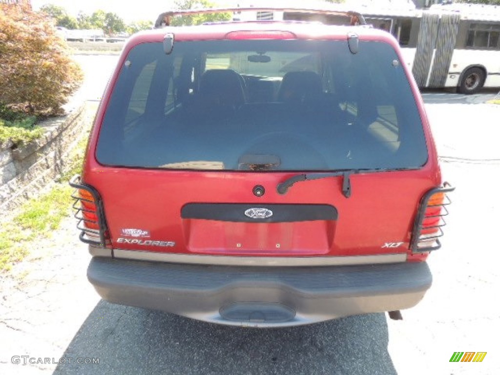 2001 Explorer XLT 4x4 - Toreador Red Metallic / Medium Prairie Tan photo #5