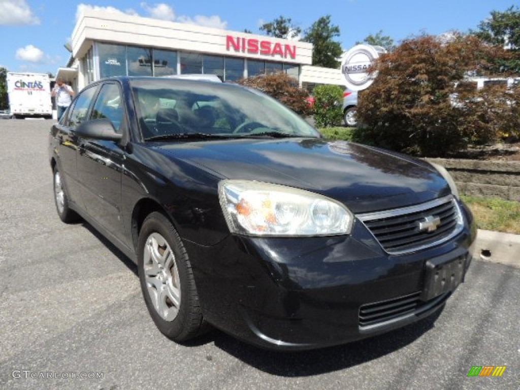 2006 Malibu LS Sedan - Black / Titanium Gray photo #1