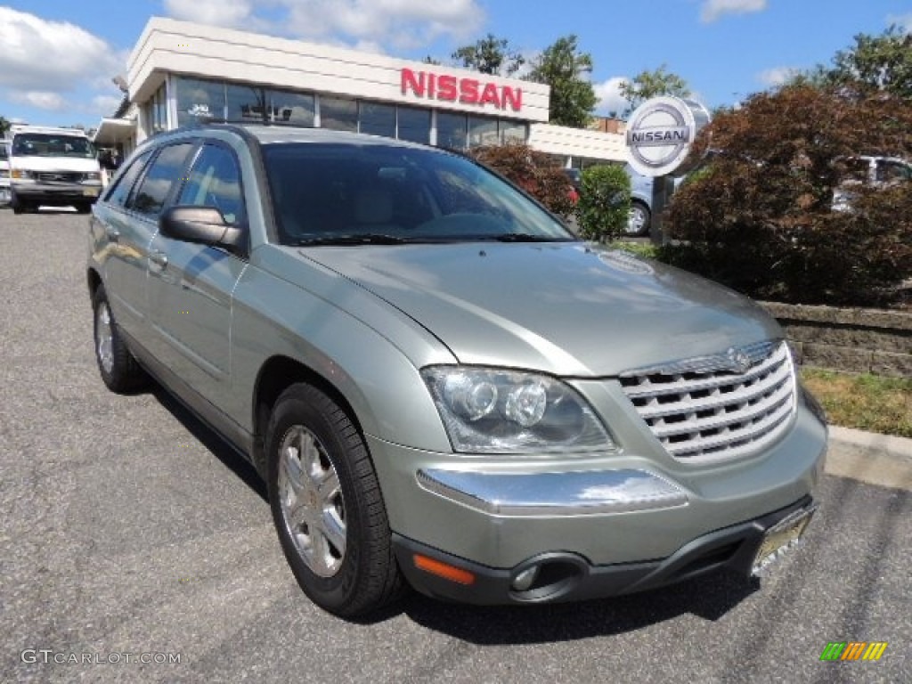 2004 Pacifica AWD - Satin Jade Green Pearl / Light Taupe photo #1