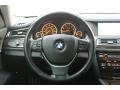 Black Nappa Leather Steering Wheel Photo for 2009 BMW 7 Series #70698555