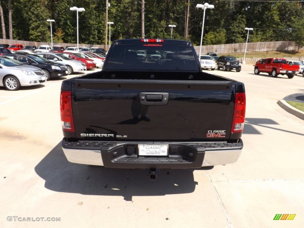 2013 Sierra 1500 SLE Crew Cab - Onyx Black / Ebony photo #4