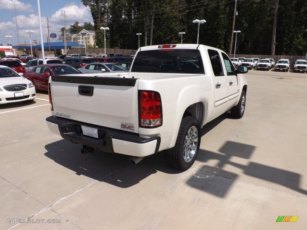 2013 Sierra 1500 Denali Crew Cab - White Diamond Tricoat / Ebony photo #5