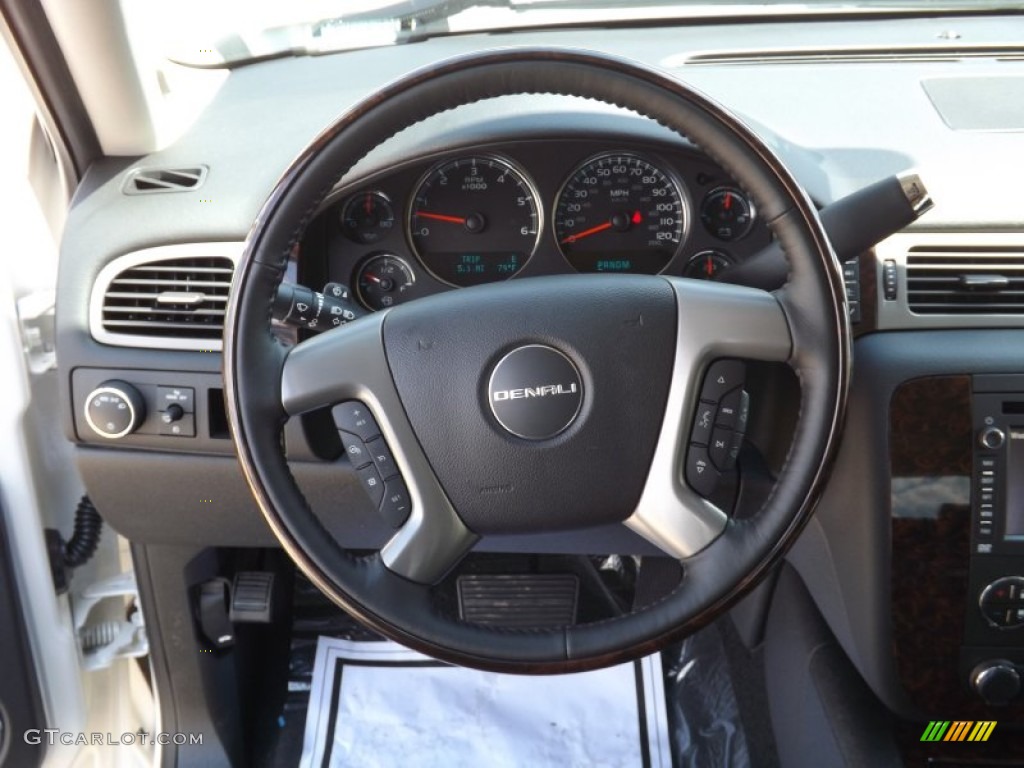 2013 Sierra 1500 Denali Crew Cab - White Diamond Tricoat / Ebony photo #10