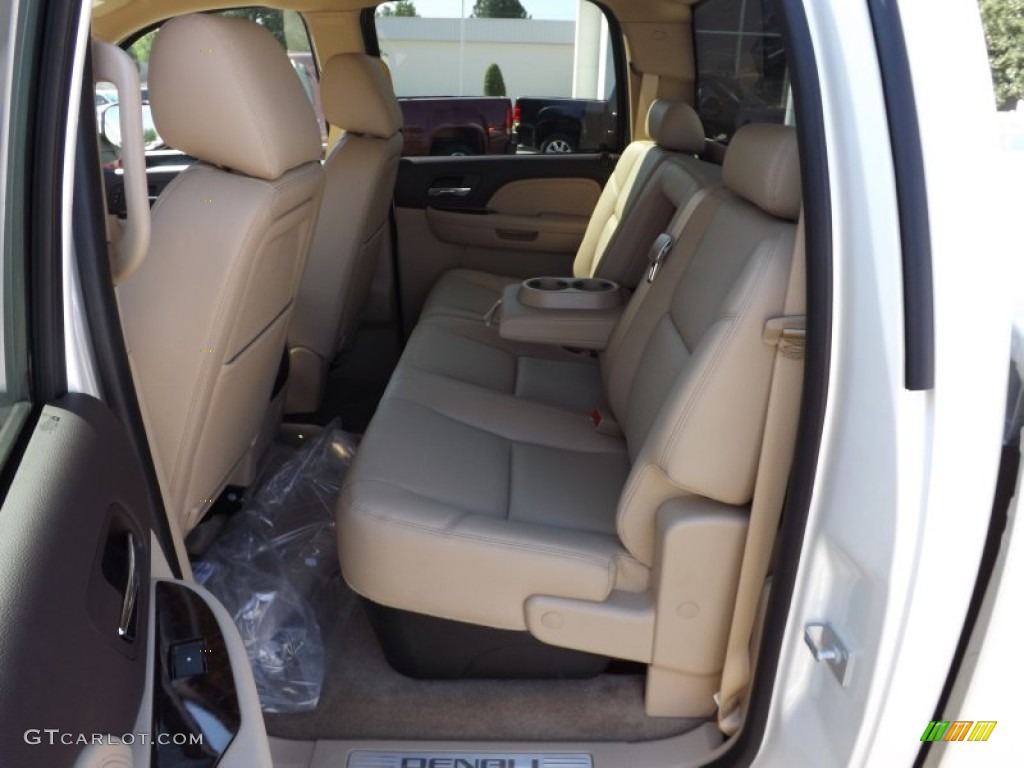 2013 Sierra 1500 Denali Crew Cab - White Diamond Tricoat / Cocoa/Light Cashmere photo #13