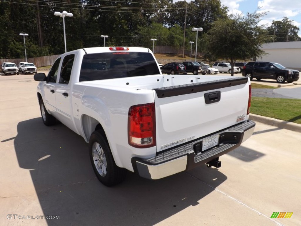 2013 Sierra 1500 SLE Crew Cab - Summit White / Ebony photo #3