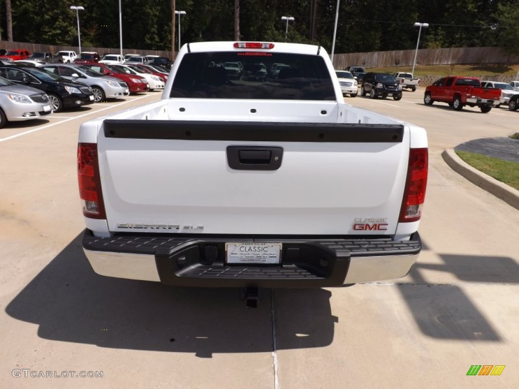 2013 Sierra 1500 SLE Crew Cab - Summit White / Ebony photo #4