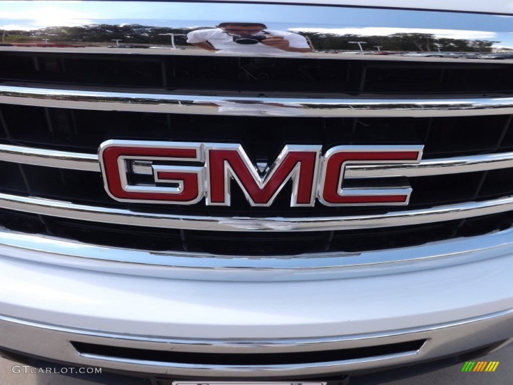 2013 Sierra 1500 SLE Crew Cab - Summit White / Ebony photo #21