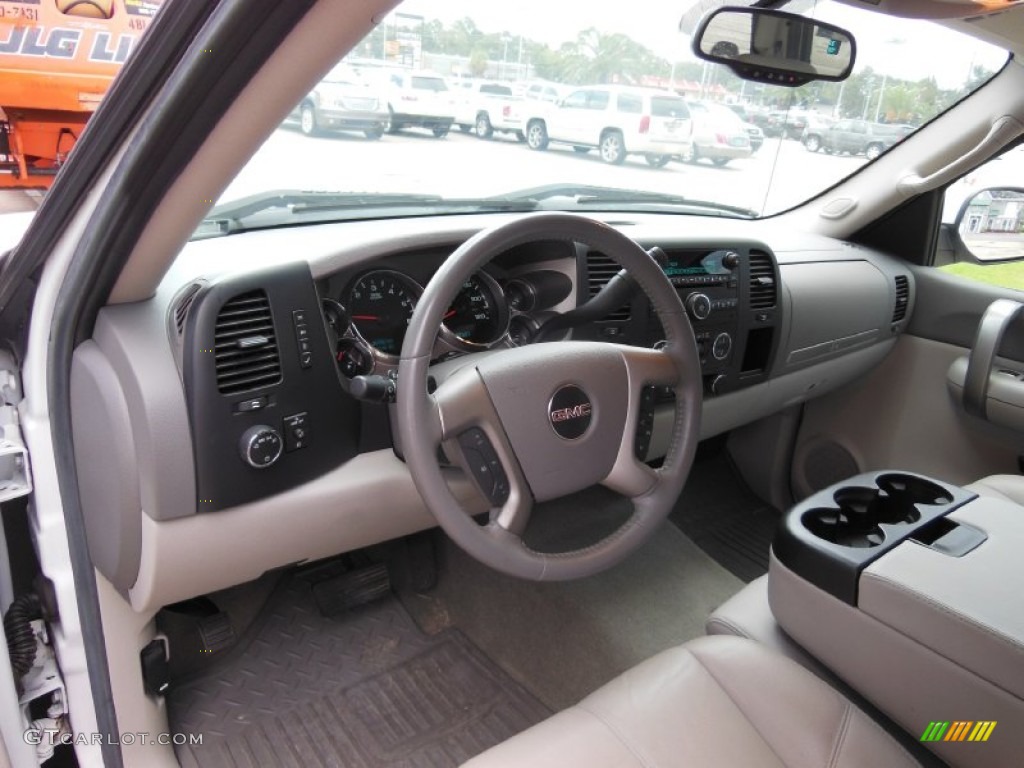 Light Titanium Interior 2008 GMC Sierra 1500 SLE Crew Cab Photo #70701264