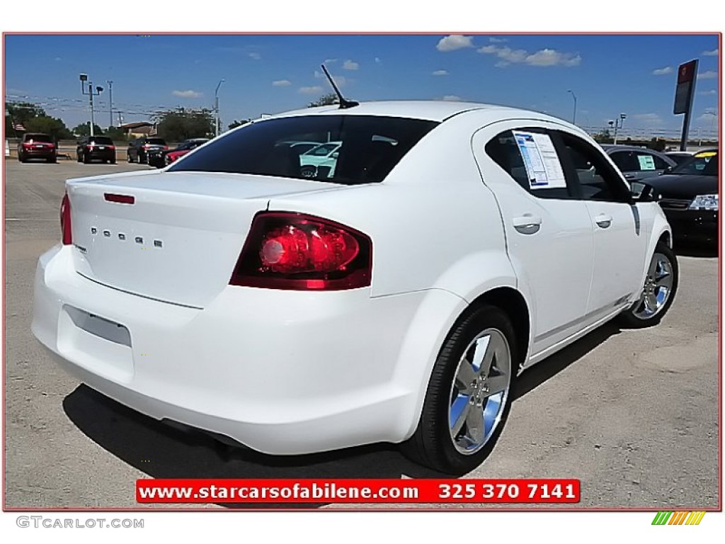 2012 Avenger SE - Bright White / Black photo #6