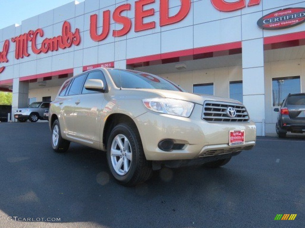 2009 Highlander V6 - Sandy Beach Metallic / Sand Beige photo #1