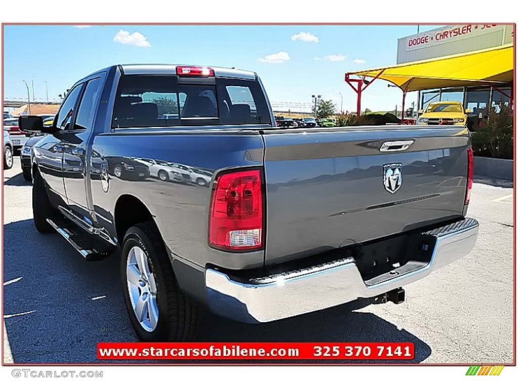 2010 Ram 1500 SLT Quad Cab 4x4 - Mineral Gray Metallic / Dark Slate/Medium Graystone photo #3