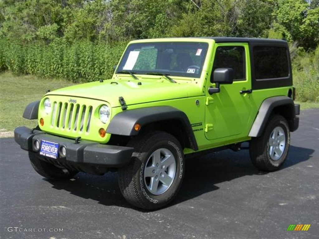 2012 Wrangler Sport S 4x4 - Gecko Green / Black photo #1