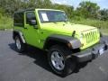 2012 Gecko Green Jeep Wrangler Sport S 4x4  photo #3