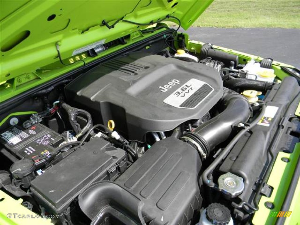 2012 Jeep Wrangler Sport S 4x4 3.6 Liter DOHC 24-Valve VVT Pentastar V6 Engine Photo #70705829