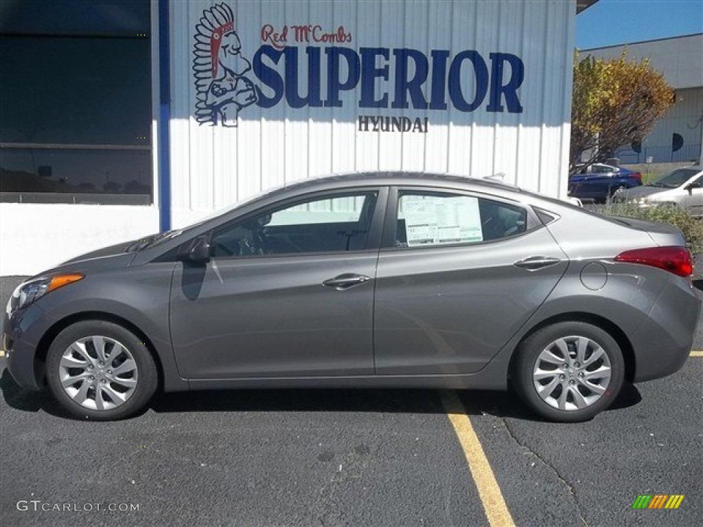 2013 Elantra GLS - Harbor Gray Metallic / Gray photo #2