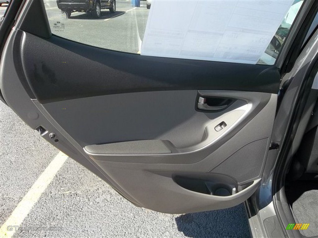 2013 Elantra GLS - Harbor Gray Metallic / Gray photo #7