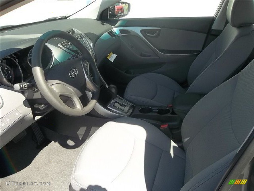 2013 Elantra GLS - Harbor Gray Metallic / Gray photo #9
