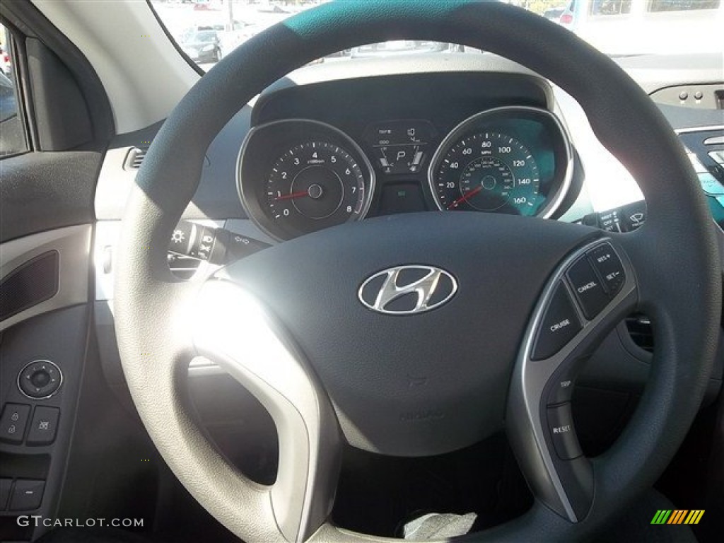 2013 Elantra GLS - Harbor Gray Metallic / Gray photo #10