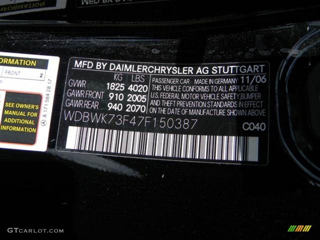 2007 SLK 55 AMG Roadster - Black / Black photo #25