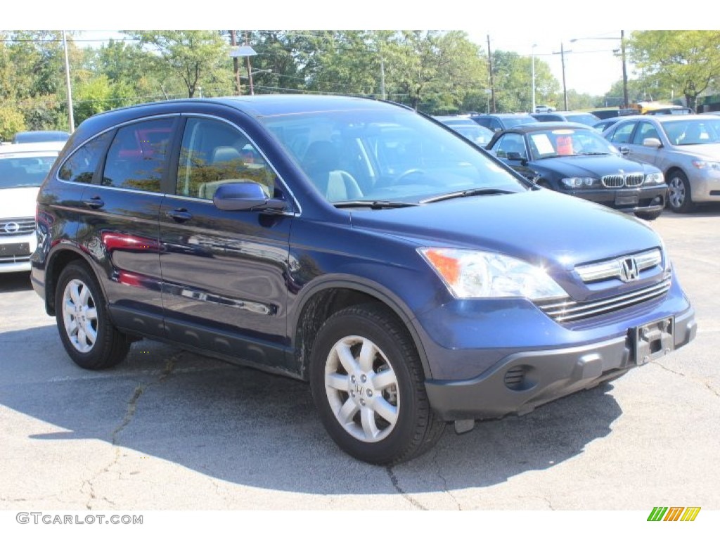 2009 CR-V EX-L 4WD - Royal Blue Pearl / Black photo #3