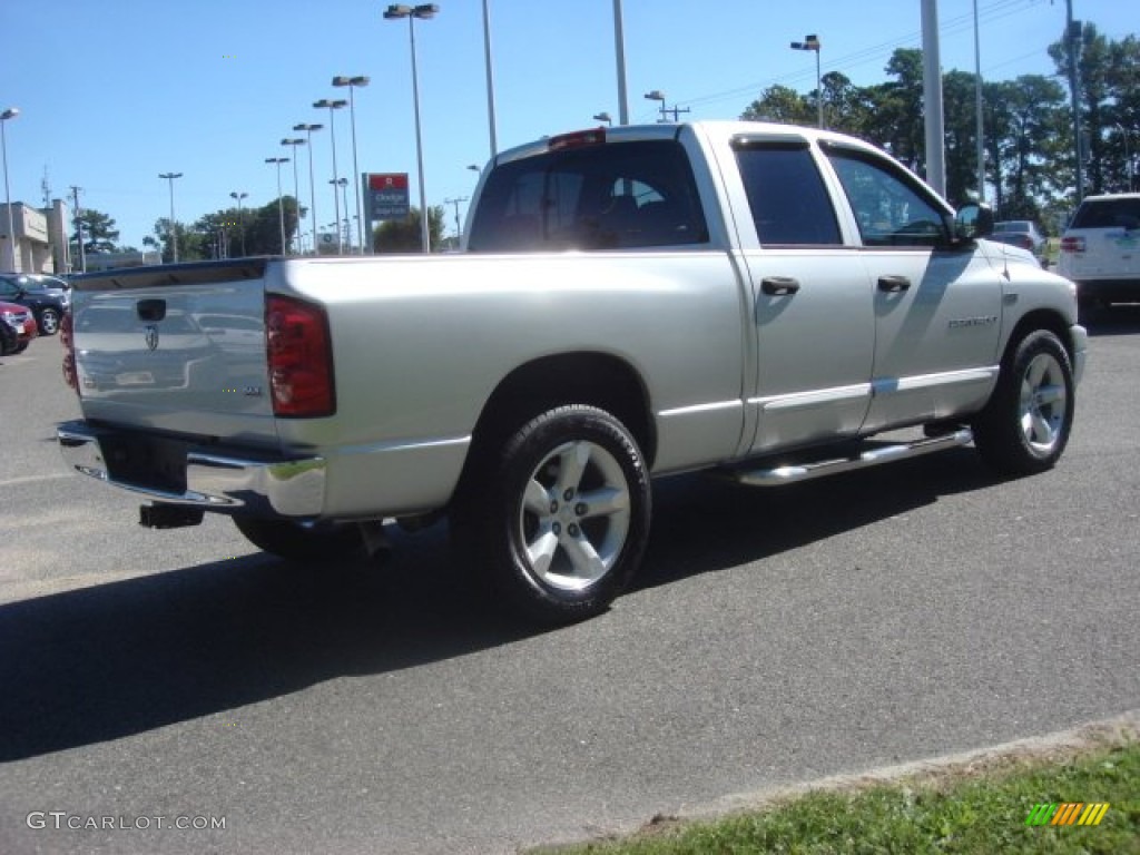 2007 Ram 1500 SLT Quad Cab - Bright Silver Metallic / Medium Slate Gray photo #5