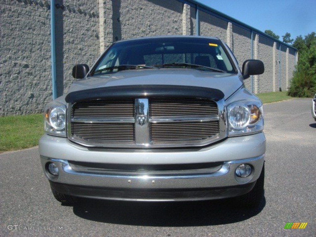 2007 Ram 1500 SLT Quad Cab - Bright Silver Metallic / Medium Slate Gray photo #8