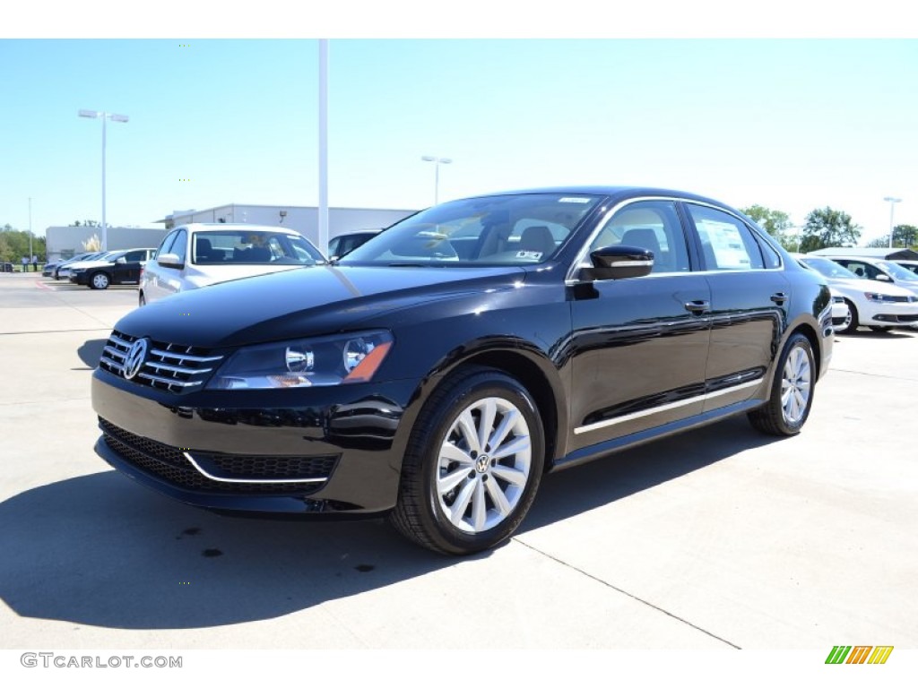 2013 Passat 2.5L SEL - Black / Cornsilk Beige photo #1