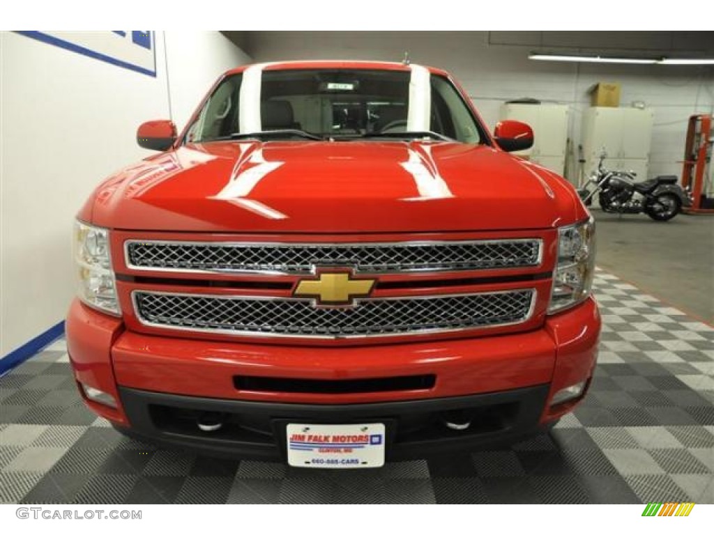 2013 Silverado 1500 LTZ Crew Cab 4x4 - Victory Red / Light Titanium/Dark Titanium photo #4