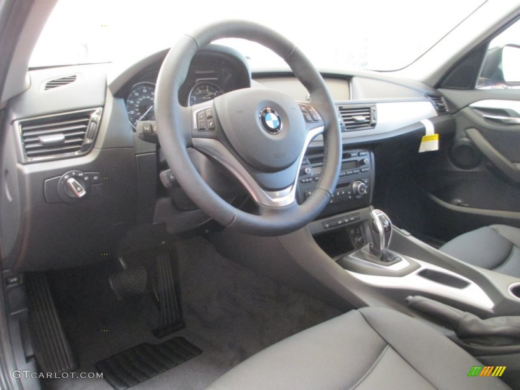Black Interior 2013 BMW X1 xDrive 28i Photo #70712777