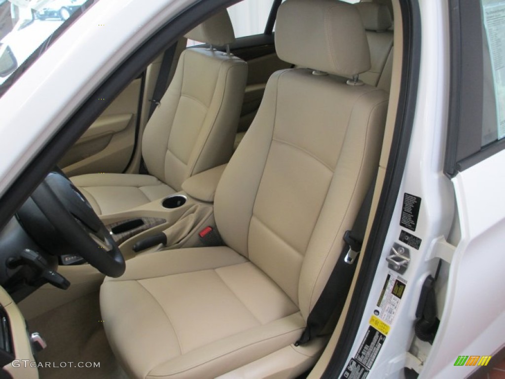 Beige Interior 2013 BMW X1 xDrive 35i Photo #70713245