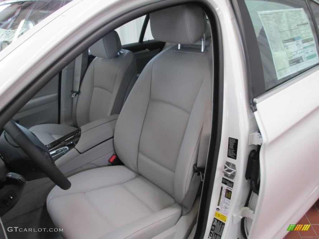 Everest Gray Interior 2013 BMW 5 Series 528i xDrive Sedan Photo #70713545