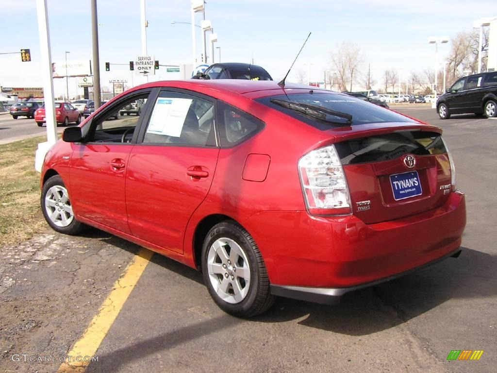 2008 Prius Hybrid - Barcelona Red Metallic / Gray photo #2