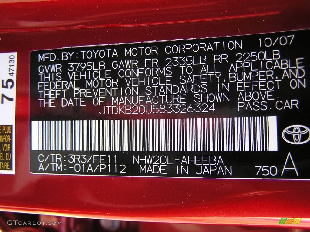 2008 Prius Hybrid - Barcelona Red Metallic / Gray photo #14