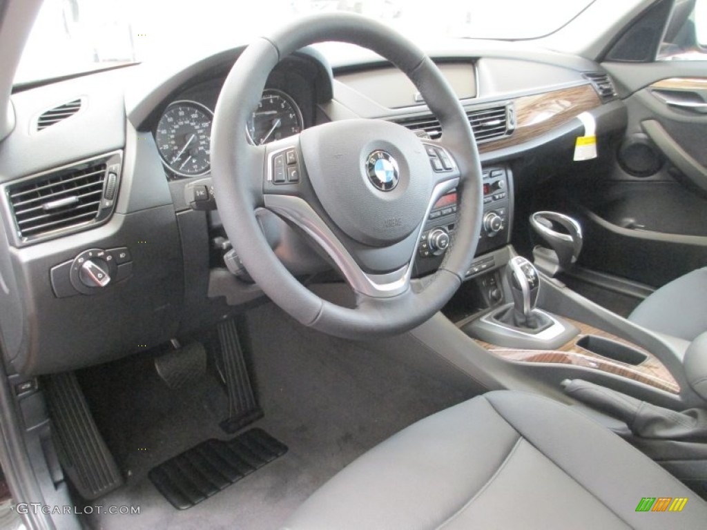 Black Interior 2013 BMW X1 xDrive 28i Photo #70714550