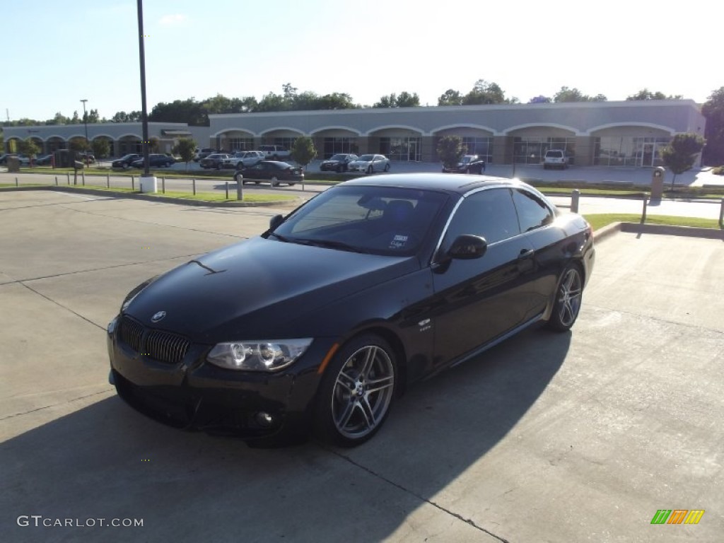 2011 3 Series 335is Convertible - Black Sapphire Metallic / Black photo #1