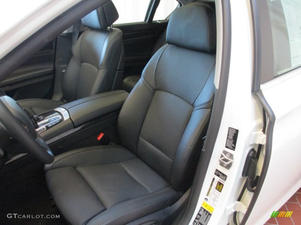 Black Interior 2013 BMW 7 Series 750i xDrive Sedan Photo #70714701