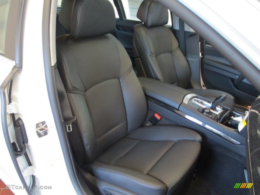 Black Interior 2013 BMW 7 Series 750i xDrive Sedan Photo #70714709