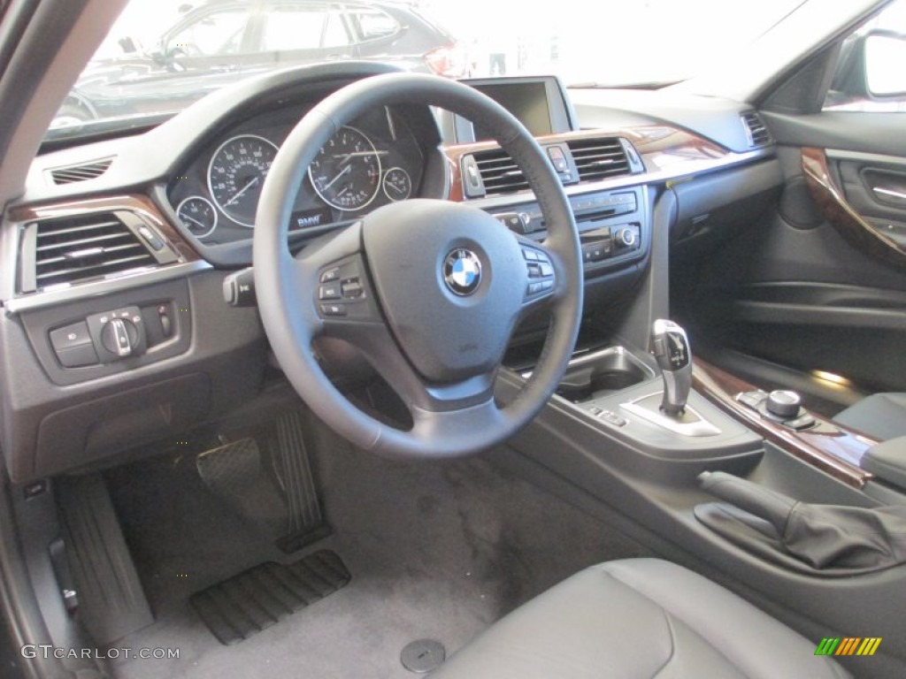 Black Interior 2013 BMW 3 Series 328i xDrive Sedan Photo #70714997