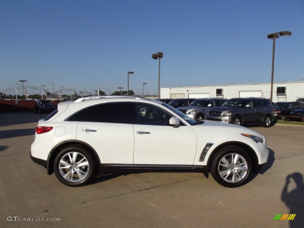 Moonlight White 2013 Infiniti FX 37 Exterior Photo #70715159