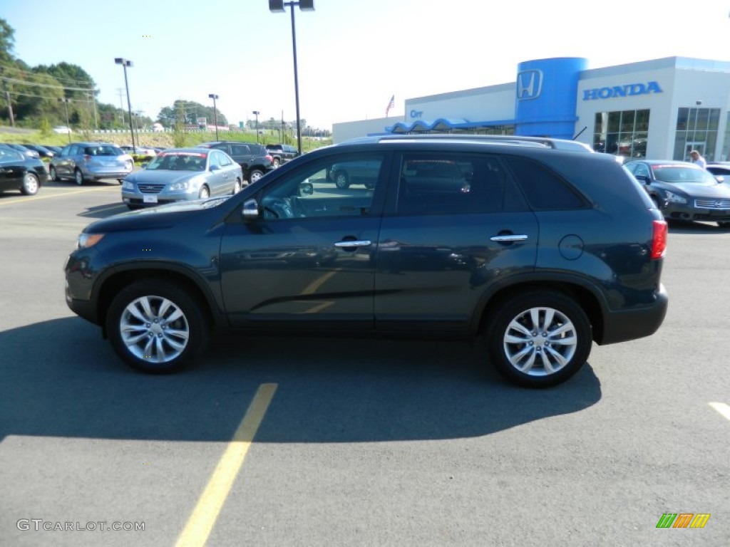 2011 Sorento LX V6 - Pacific Blue / Black photo #2