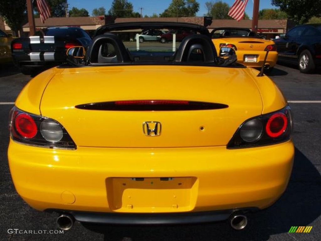 2002 S2000 Roadster - Spa Yellow / Black photo #5