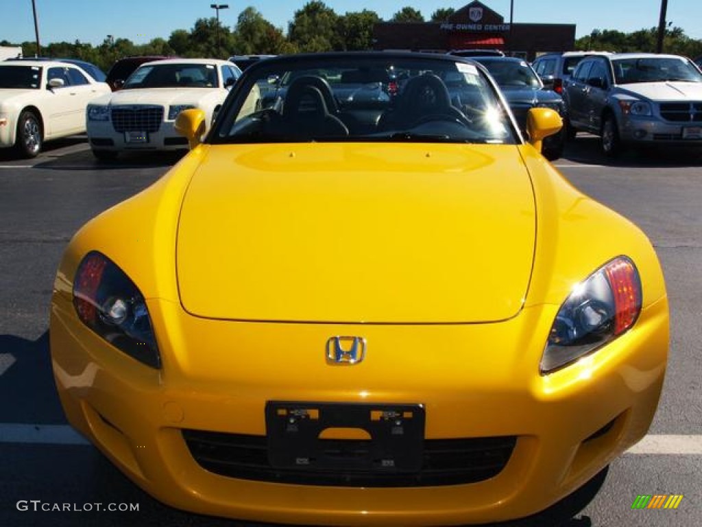 2002 S2000 Roadster - Spa Yellow / Black photo #7