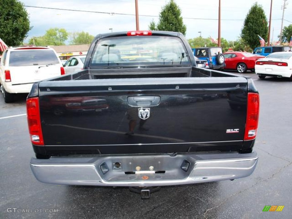 2006 Ram 1500 SLT Quad Cab - Brilliant Black Crystal Pearl / Medium Slate Gray photo #6