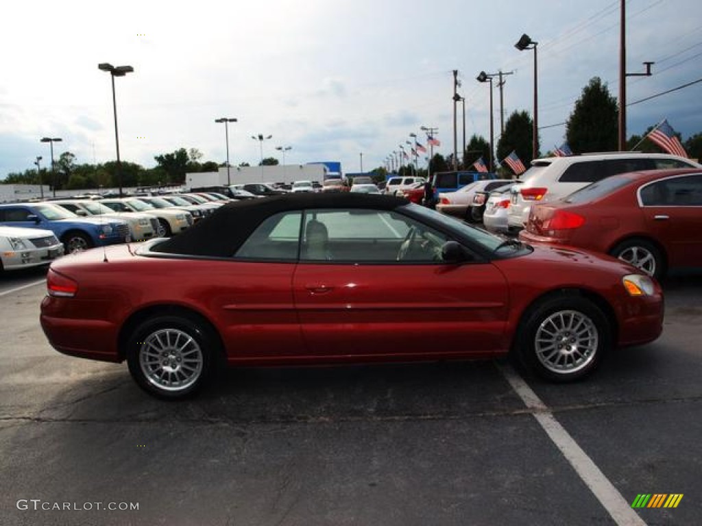 2004 Sebring LXi Convertible - Inferno Red Pearl / Sandstone photo #1