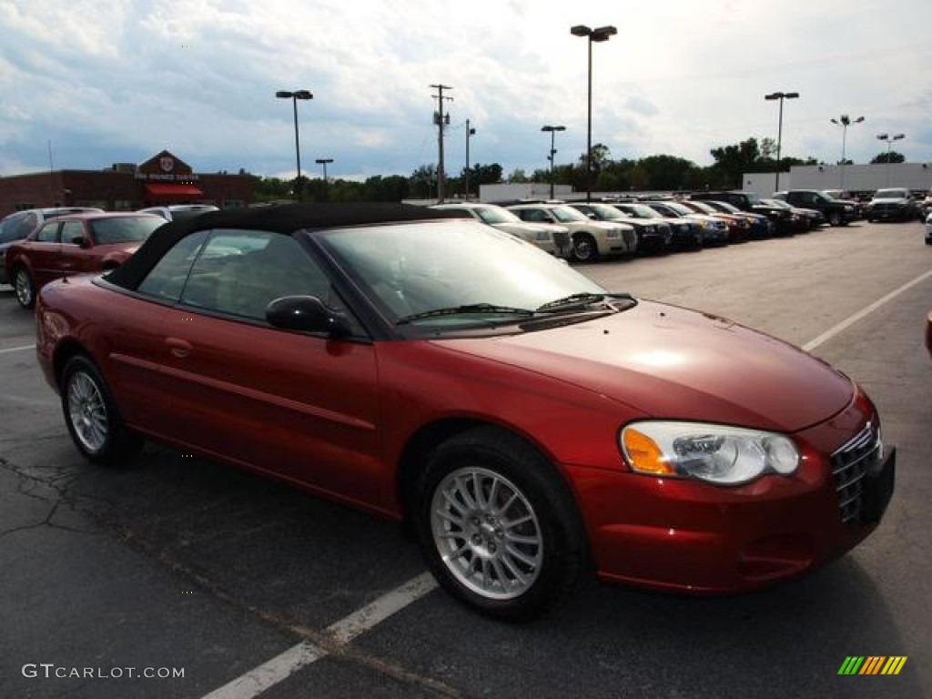 2004 Sebring LXi Convertible - Inferno Red Pearl / Sandstone photo #2