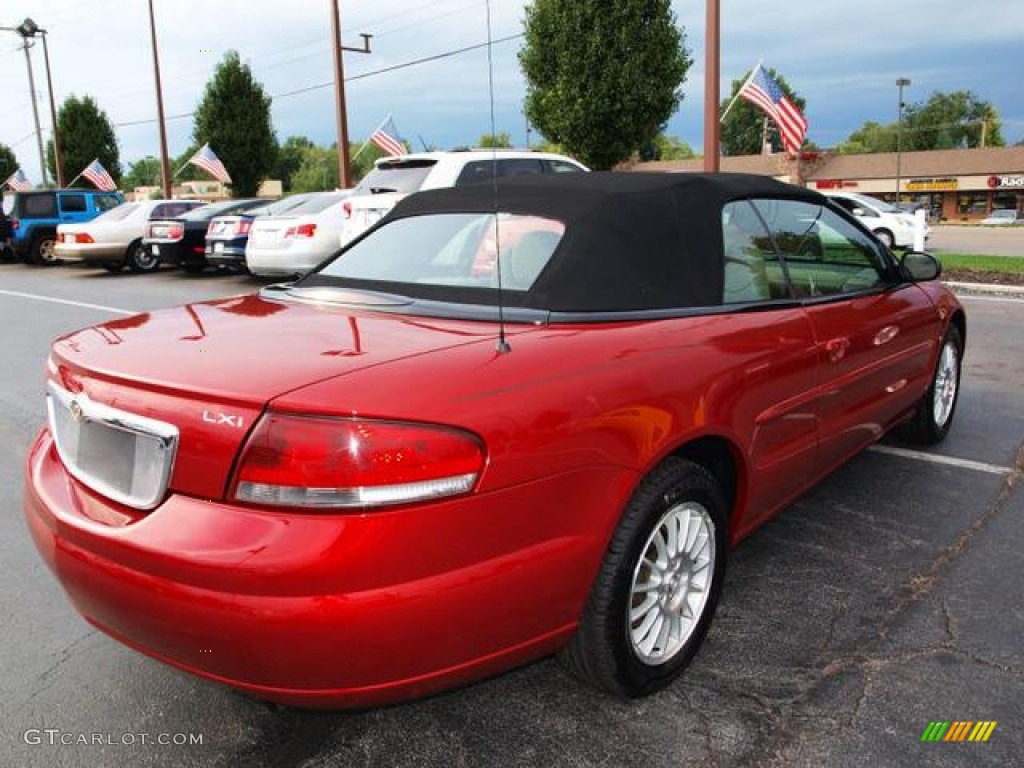 2004 Sebring LXi Convertible - Inferno Red Pearl / Sandstone photo #3