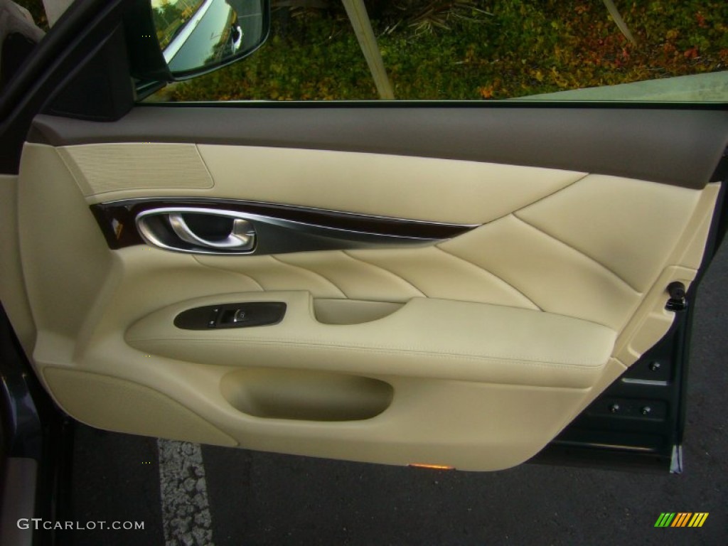 2012 Infiniti M Hybrid Sedan Wheat Door Panel Photo #70717236